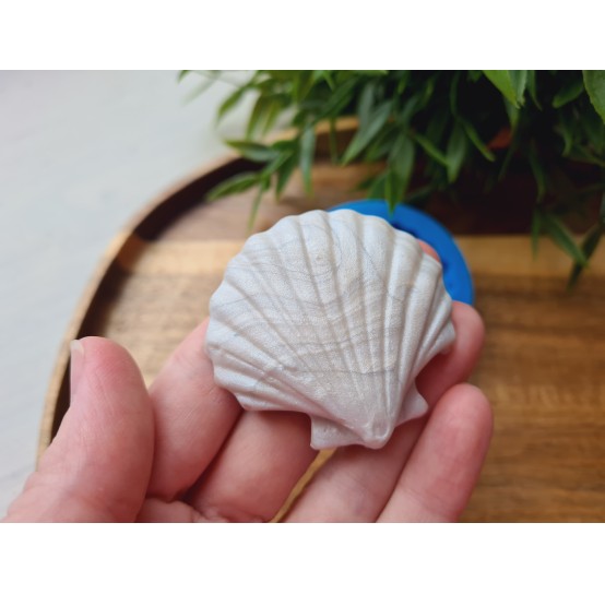 Silicone mold, Seashell, style 1, large, ~ Ø 4.8 cm, H:1.3 cm