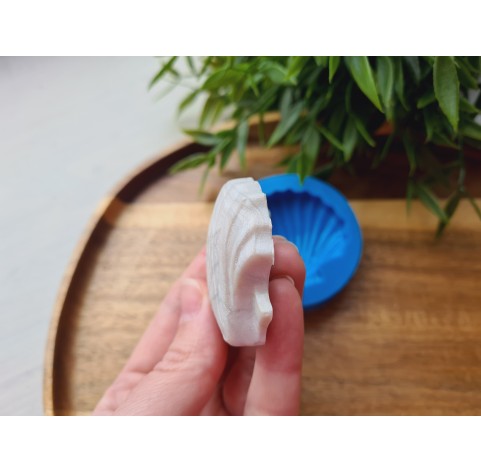 Silicone mold, Seashell, style 1, large, ~ Ø 4.8 cm, H:1.3 cm