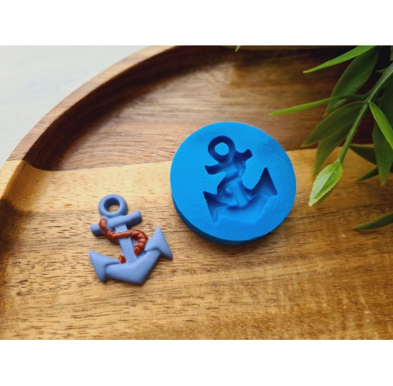 Silicone mold, Anchor, style 1, ~ 2*2.6 cm, H:0.4 cm