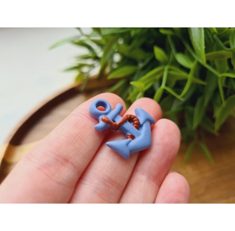 Silicone mold, Anchor, style 1, ~ 2*2.6 cm, H:0.4 cm