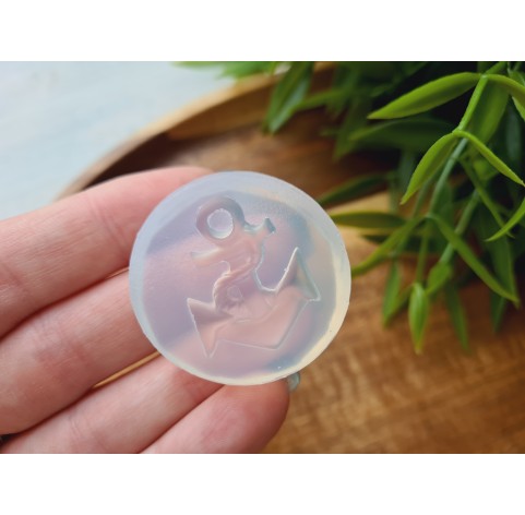 Silicone mold, Anchor, style 1, ~ 2*2.6 cm, H:0.4 cm