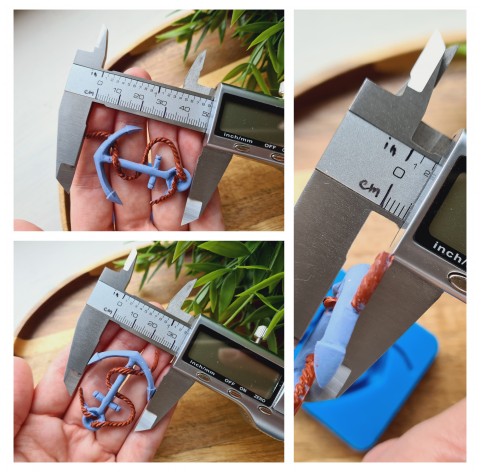 Silicone mold, Anchor, style 2, ~ 3.3*4.8 cm, H:0.5 cm
