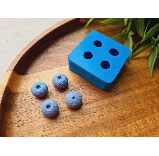 Silicone mold, Sea urchin, style 1, 4 elements, ~ Ø 1 cm, H:0.7 cm