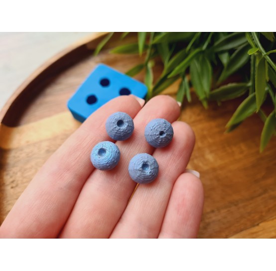 Silicone mold, Sea urchin, style 1, 4 elements, ~ Ø 1 cm, H:0.7 cm