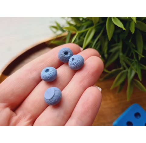 Silicone mold, Sea urchin, style 1, 4 elements, ~ Ø 1 cm, H:0.7 cm