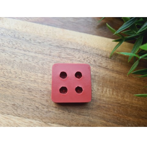 Silicone mold, Sea urchin, style 1, 4 elements, ~ Ø 1 cm, H:0.7 cm