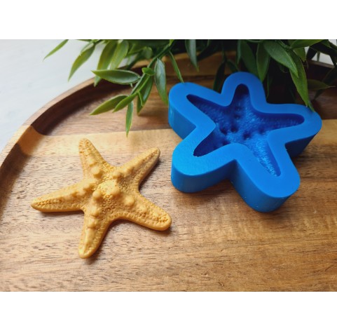 Silicone mold, Starfish, style 2, ~ Ø 5.8 cm, H:1.3 cm