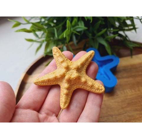 Silicone mold, Starfish, style 2, ~ Ø 5.8 cm, H:1.3 cm