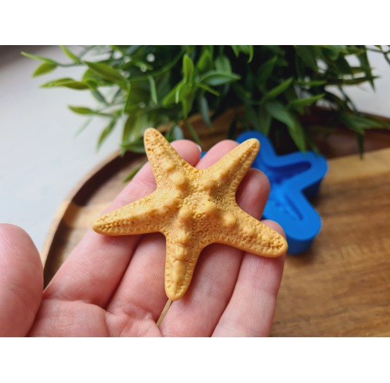 Silicone mold, Starfish, style 2, ~ Ø 5.8 cm, H:1.3 cm