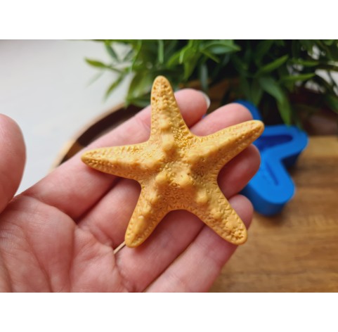 Silicone mold, Starfish, style 2, ~ Ø 5.8 cm, H:1.3 cm