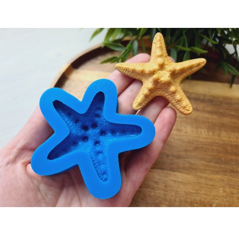 Silicone mold, Starfish, style 2, ~ Ø 5.8 cm, H:1.3 cm