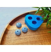Silicone mold, Sea urchin, style 1, 3 elements, ~ Ø 1.4 cm, H:0.9 cm
