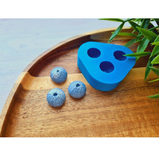 Silicone mold, Sea urchin, style 1, 3 elements, ~ Ø 1.4 cm, H:0.9 cm