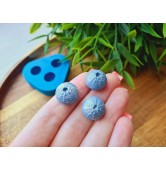 Silicone mold, Sea urchin, style 1, 3 elements, ~ Ø 1.4 cm, H:0.9 cm
