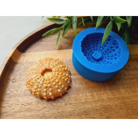 Silicone mold, Sea urchin, style 3, ~ Ø 4.3 cm, H:1.5 cm