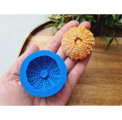 Silicone mold, Sea urchin, style 3, ~ Ø 4.3 cm, H:1.5 cm
