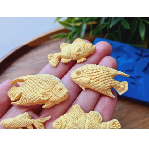 Silicone mold, Sea life set, style 5, 8 elements, ~ 0.5-2.5*1-4.5 cm, H:0.3-0.7 cm