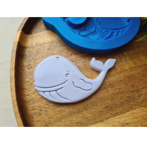 Silicone mold, Whale, ~ 4.1*7.6 cm, H:0.6 cm