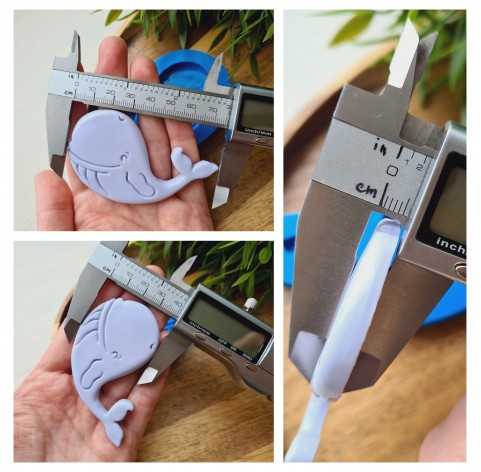 Silicone mold, Whale, ~ 4.1*7.6 cm, H:0.6 cm