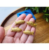 Silicone mold, Fish, style 5, 4 elements, ~ 1.2*2.5 cm, H:0.4 cm