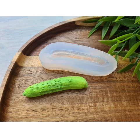 Silicone mold, Cucumber, style 1, ~ 1.3*6.3 cm, H:1.1 cm