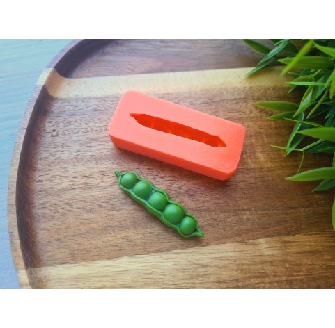 Silicone mold, Pea pod, ~ 1.2*5.2 cm, H:1 cm