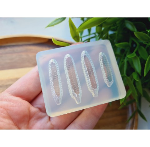 Silicone mold, Corn, 4 elements, ~ 2.6-3.5 cm, H:0.6-0.8 cm