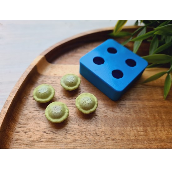 Silicone mold, Patisson, 4 elements, ~ Ø 1.4 cm, H:0.9 cm