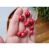Silicone mold, Pomegranate, scale 1:6, style 3, 15 elements, ~ Ø 0.9-1.2 cm, H:0.9-1.3 cm