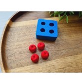 Silicone mold, Tomato, scale 1:6, style 2, 4 elements, ~ Ø 1.3 cm, H:1 cm