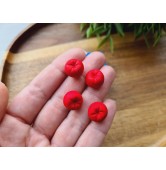 Silicone mold, Tomato, scale 1:6, style 2, 4 elements, ~ Ø 1.3 cm, H:1 cm