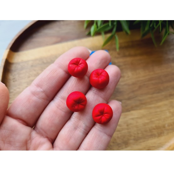 Silicone mold, Tomato, scale 1:6, style 2, 4 elements, ~ Ø 1.3 cm, H:1 cm