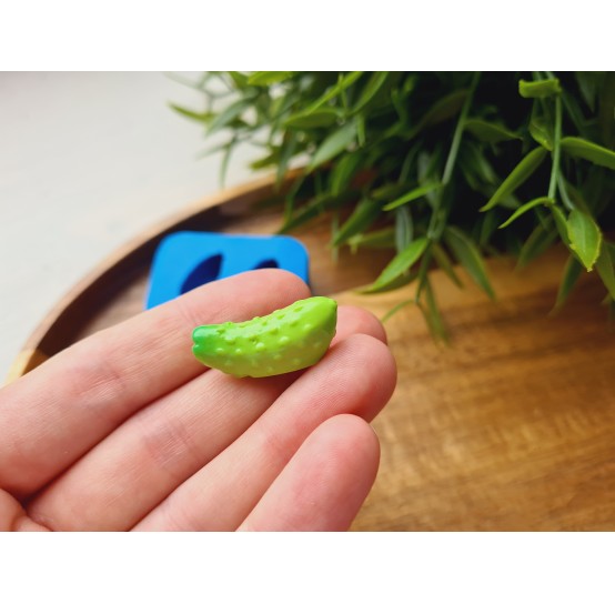 Silicone mold, Cucumber, style 7, 2 elements, ~ 2.6*1 cm, H:1 cm