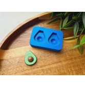 Silicone mold, Avocado, style 2, 2 elements, ~ 1.6*1.9 cm, H:0.6 cm