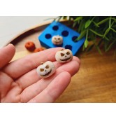 Silicone mold, Pumpkin, style 10, 6 elements, ~ 1.7*1.5 cm, H:1.4 cm
