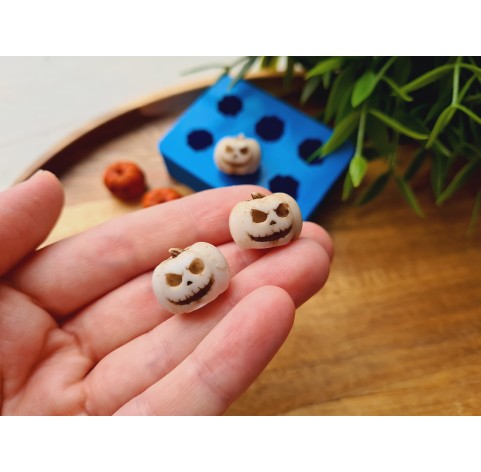 Silicone mold, Pumpkin, style 10, 6 elements, ~ 1.7*1.5 cm, H:1.4 cm