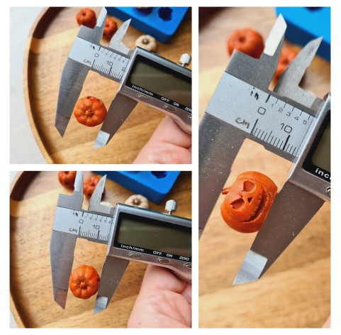 Silicone mold, Pumpkin, style 10, 6 elements, ~ 1.7*1.5 cm, H:1.4 cm