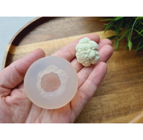Silicone mold, Cauliflower, 1:6 scale, style 1, ~ Ø 2.8 cm