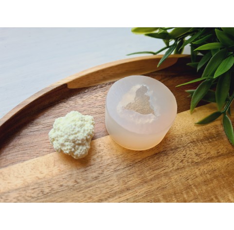 Silicone mold, Cauliflower, 1:6 scale, style 2, ~ Ø 2.5 cm