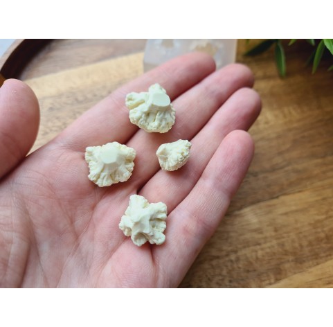 Silicone mold, Cauliflower, 1:12 scale, style 4, 4 elements, ~ Ø 1.3-1.8 cm