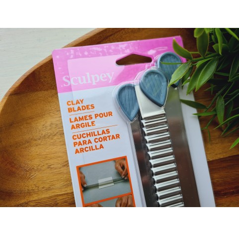 Sculpey knives with handles for cutting polymer clay, 3 pcs.