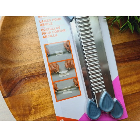 Sculpey knives with handles for cutting polymer clay, 3 pcs.