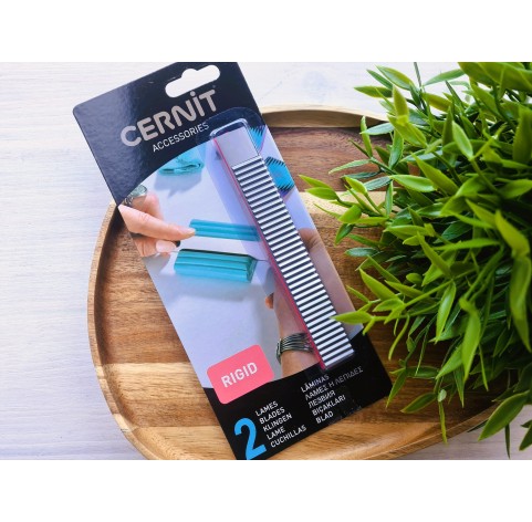 Cernit cutting blades, set of 2 rigid blades