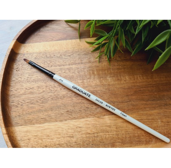 Synthetic brush GRADUATE, Filbert No.2, flat, round, short handle, size 4.4*7.9 mm