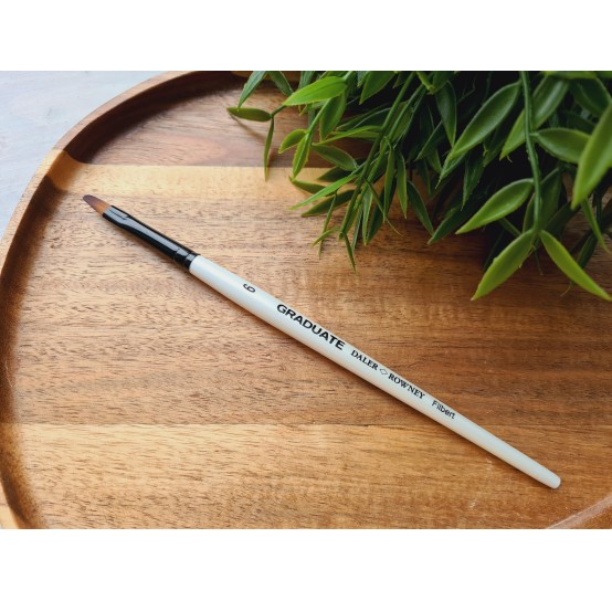 Synthetic brush GRADUATE, Filbert No.6, flat, round, short handle, size 6.2*11.1 mm