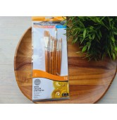 Synthetic brush SIMPLY Gold Taklon, set E, short handles, 7 brushes 