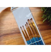 Synthetic brush Nassau Professional, nylon, flat and round, 6 brushes