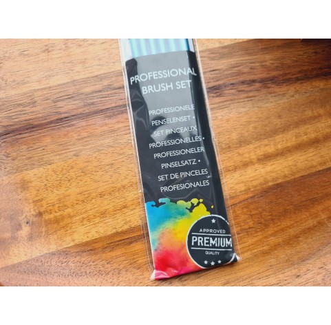 Synthetic brush Nassau Professional, nylon, flat and round, 6 brushes