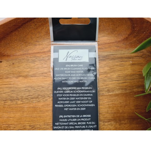 Synthetic brush Nassau Professional, nylon, flat and round, 6 brushes