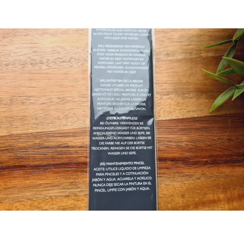 Synthetic brush Nassau Professional, nylon, flat and round, 6 brushes